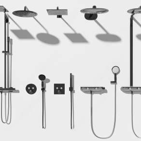 现代花洒3D模型下载